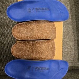 Birkenstock Cobalt Blue and Cocoa Brown Insoles New